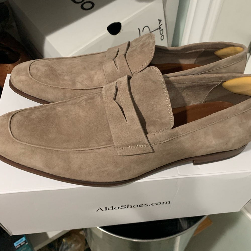Men's ALDO loafers Grey like NEW size 12